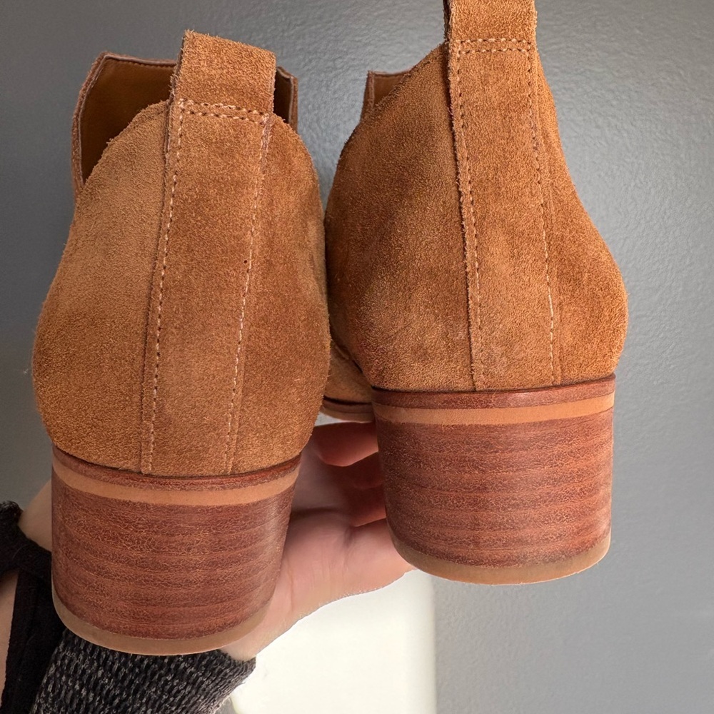Marc Fisher- Tan Suede Ankle Booties - Picture 7 of 11